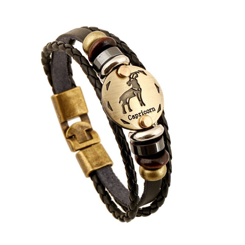 Pulsera zodiacal Capricornio Dorada disponible en Yaxa Mexico